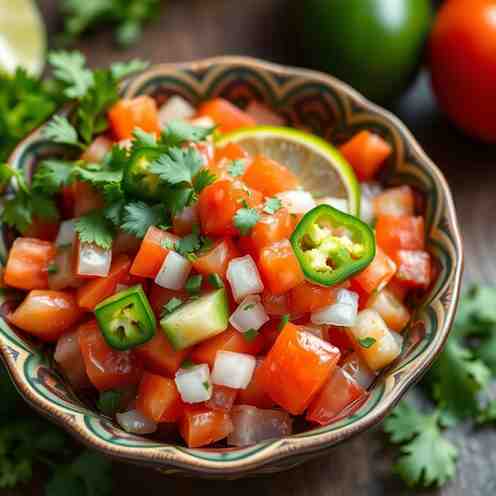 Fresh Pico de Gallo - Mexican Salsa Recipe